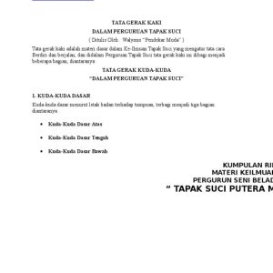 Mengenal Sejarah dan Makna Tapak Suci dalam Budaya Indonesia