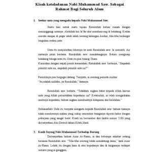 Keteladanan Nabi Muhammad SAW untuk Remaja dalam Kehidupan Sehari-hari